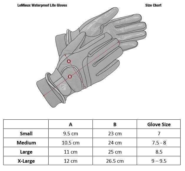 LeMieux Waterproof Lite Gloves