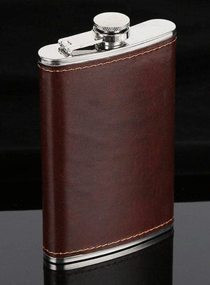 Leather Covered Hip Flask
