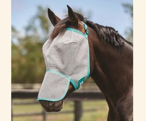 Saxon Buzzaway Fly Mask with Nose Net