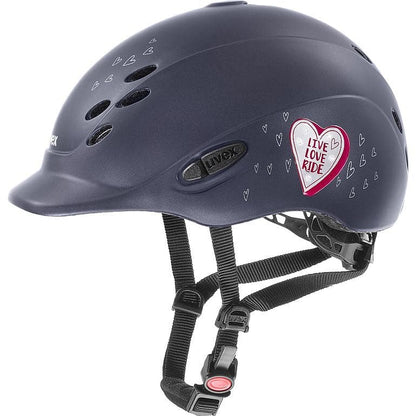 Yellow Taggable - Uvex Onyxx Glamour Kids Riding Helmet