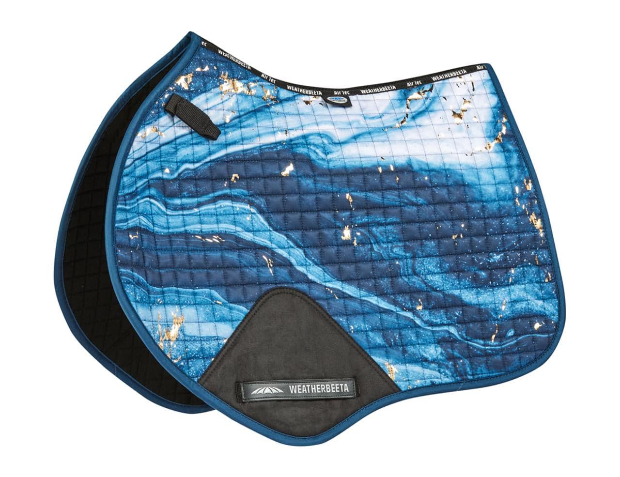 Sottosella Weatherbeeta Prime Marble Jump – Stampa Marmo Blu/Arancione – Taglia Full – Per Cavalli