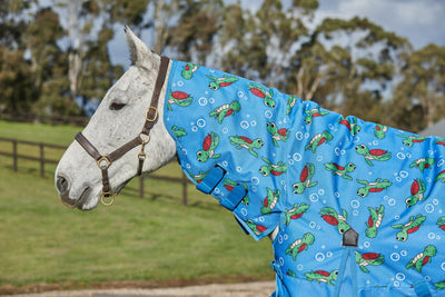 Weatherbeeta ComFiTec Essential Combo Neck Medium over - Turtle Print