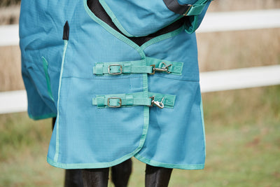 Weatherbeeta Green-Tec 1200D Detach-A-Neck Lite Plus Cover - Dragonfly Blue