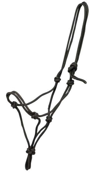 Zilco Knotted Rope Halter - Black