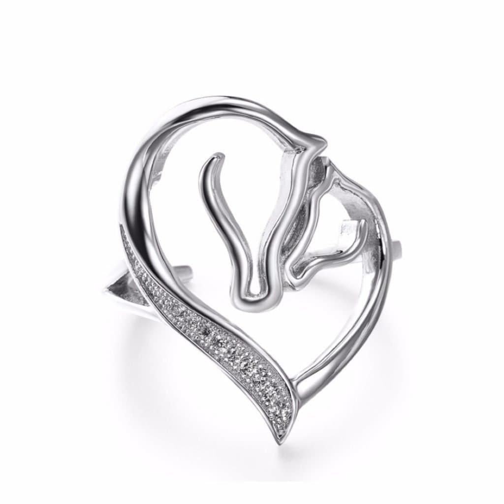 Sterling Silver Horse Head Ring