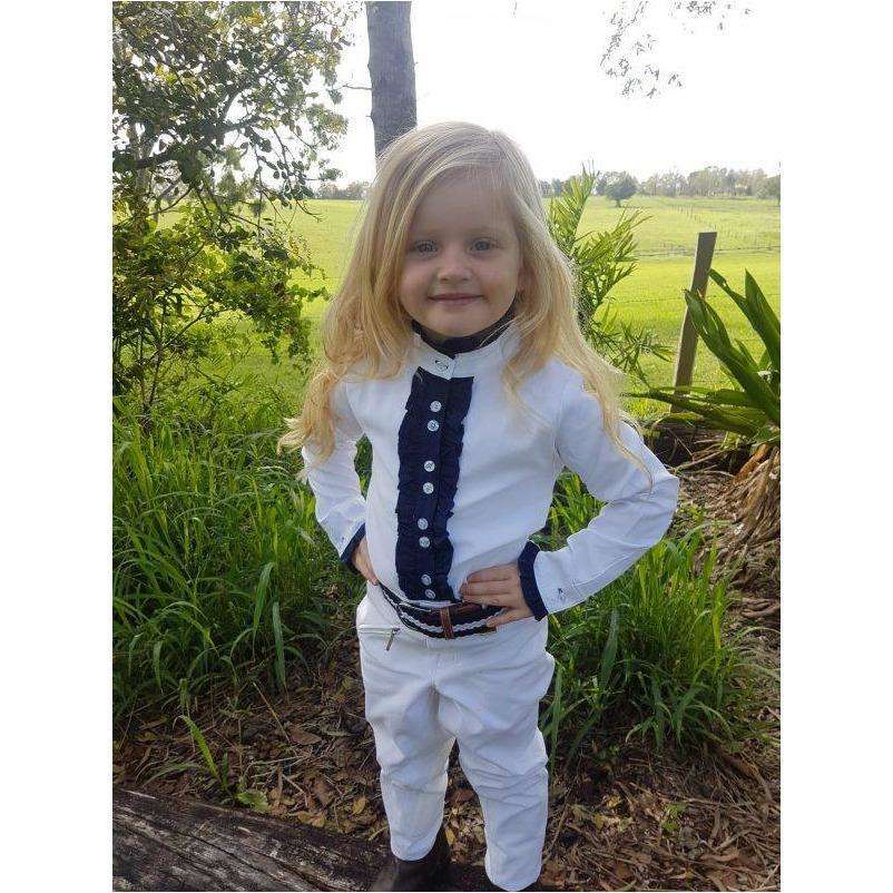 Hampton & Harlow Kids Long Sleeve Frill Show Shirt