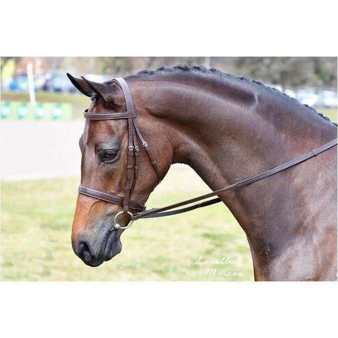 WHE Imperial Gold Crown Snaffle Bridle