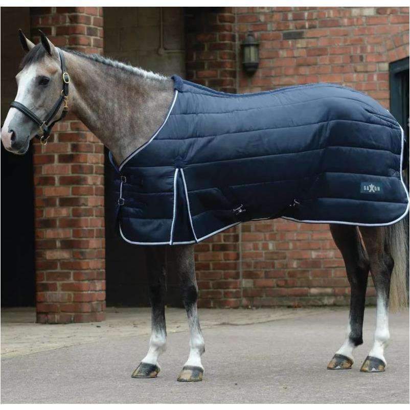 Saxon Channel Quilt Stable Med Navy/White