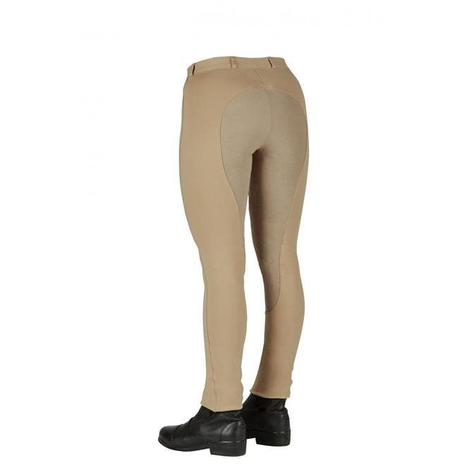 Saxon Cotton Full Seat Jodhpurs Beige