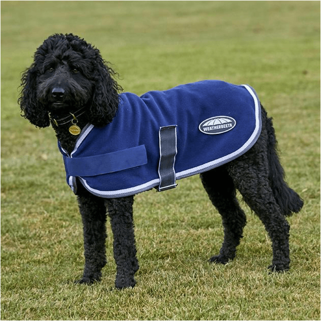 Weatherbeeta Fleece Dog Coat - Navy